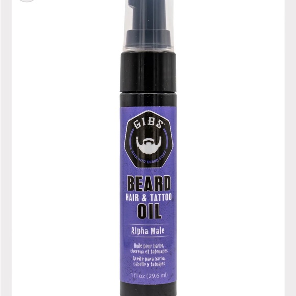 Gibs Alpha Male Oil Beard Hair and Oil Tattoo lot of 2 NEW - Picture 3 of 4